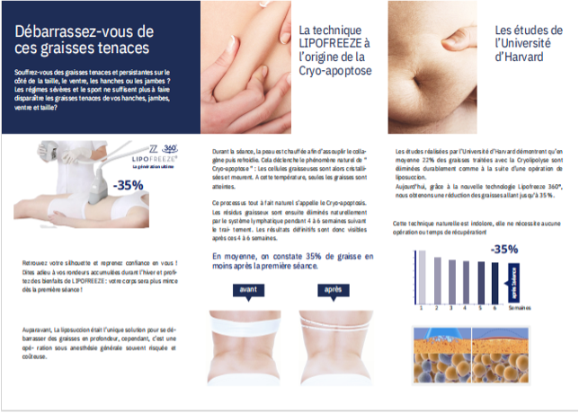 Cryolipolyse : traitement par le froid